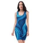 Absracr Art Designer Print Bodycon dress
